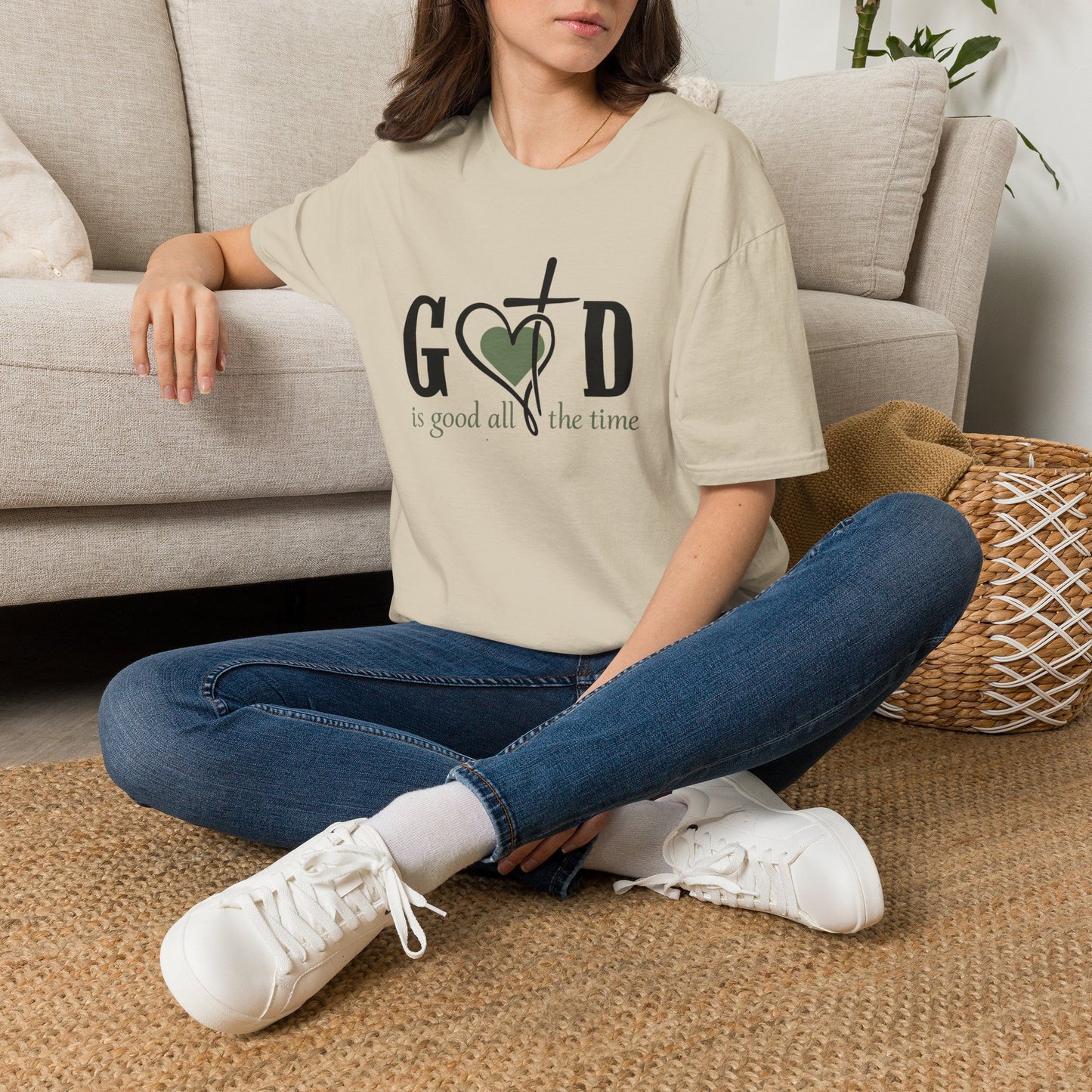 God Is Good All the Time T-Shirt | Christian Faith Graphic Tee | Inspirational Religious Shirt