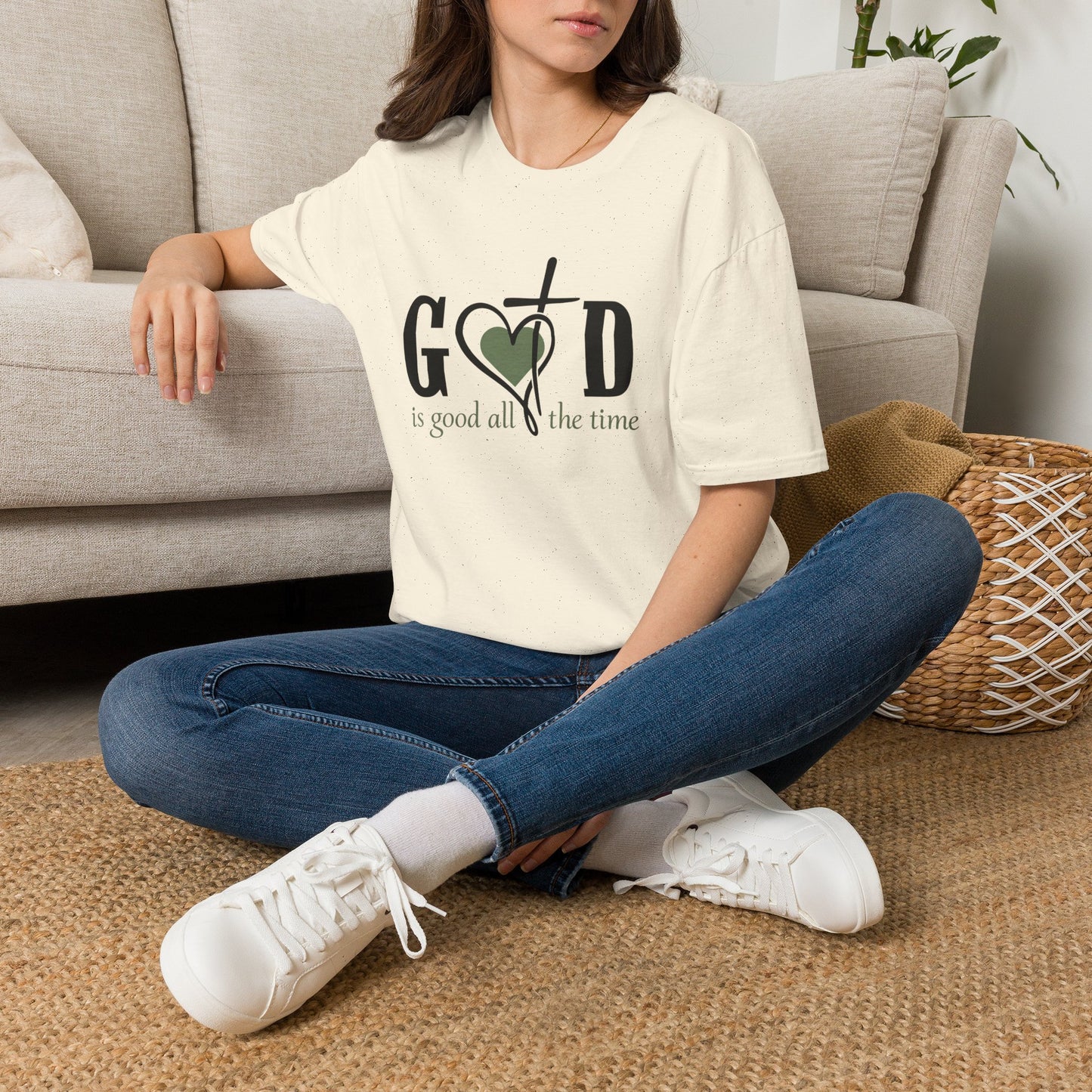 God Is Good All the Time T-Shirt | Christian Faith Graphic Tee | Inspirational Religious Shirt