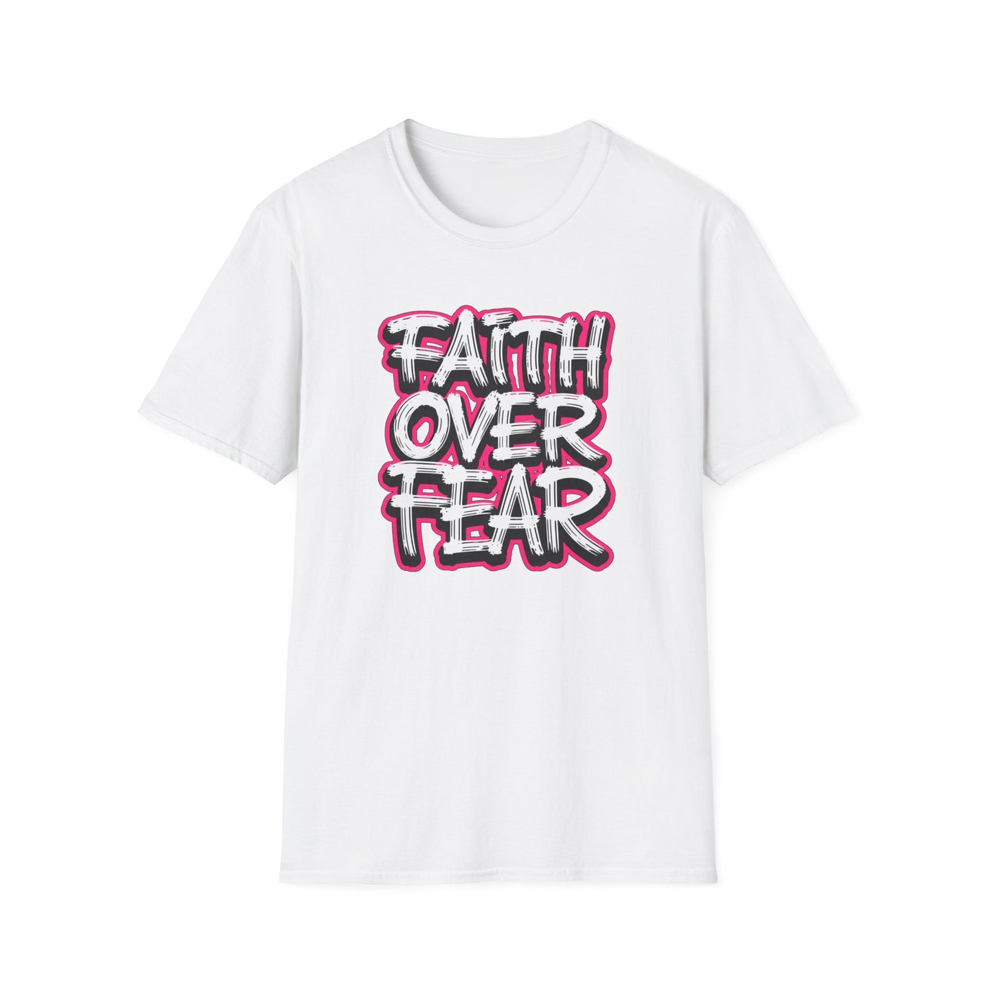 Faith Over Fear Christian T-Shirt | Inspirational Bible Shirt Printify