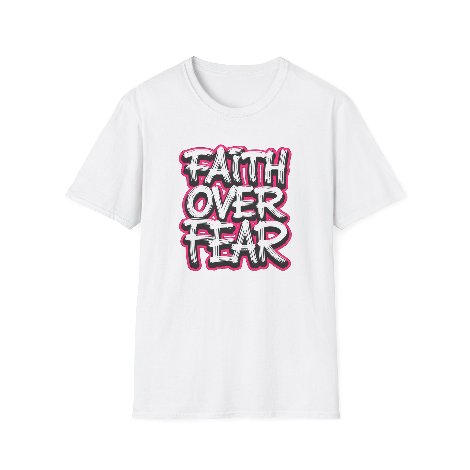 Faith Over Fear Christian T-Shirt | Inspirational Bible Shirt Printify