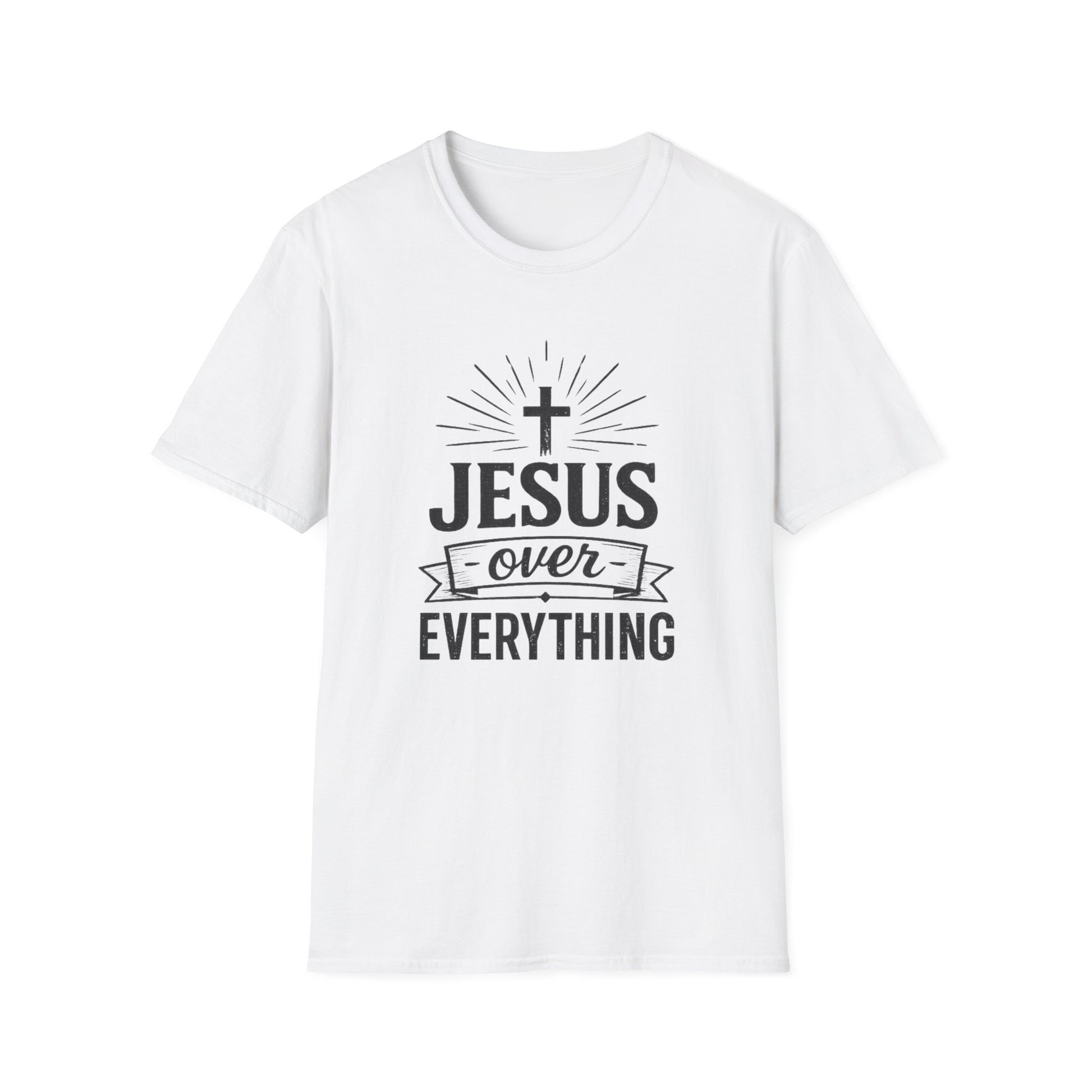 Jesus Over Everything T-Shirt | Christian Faith Shirt Printify
