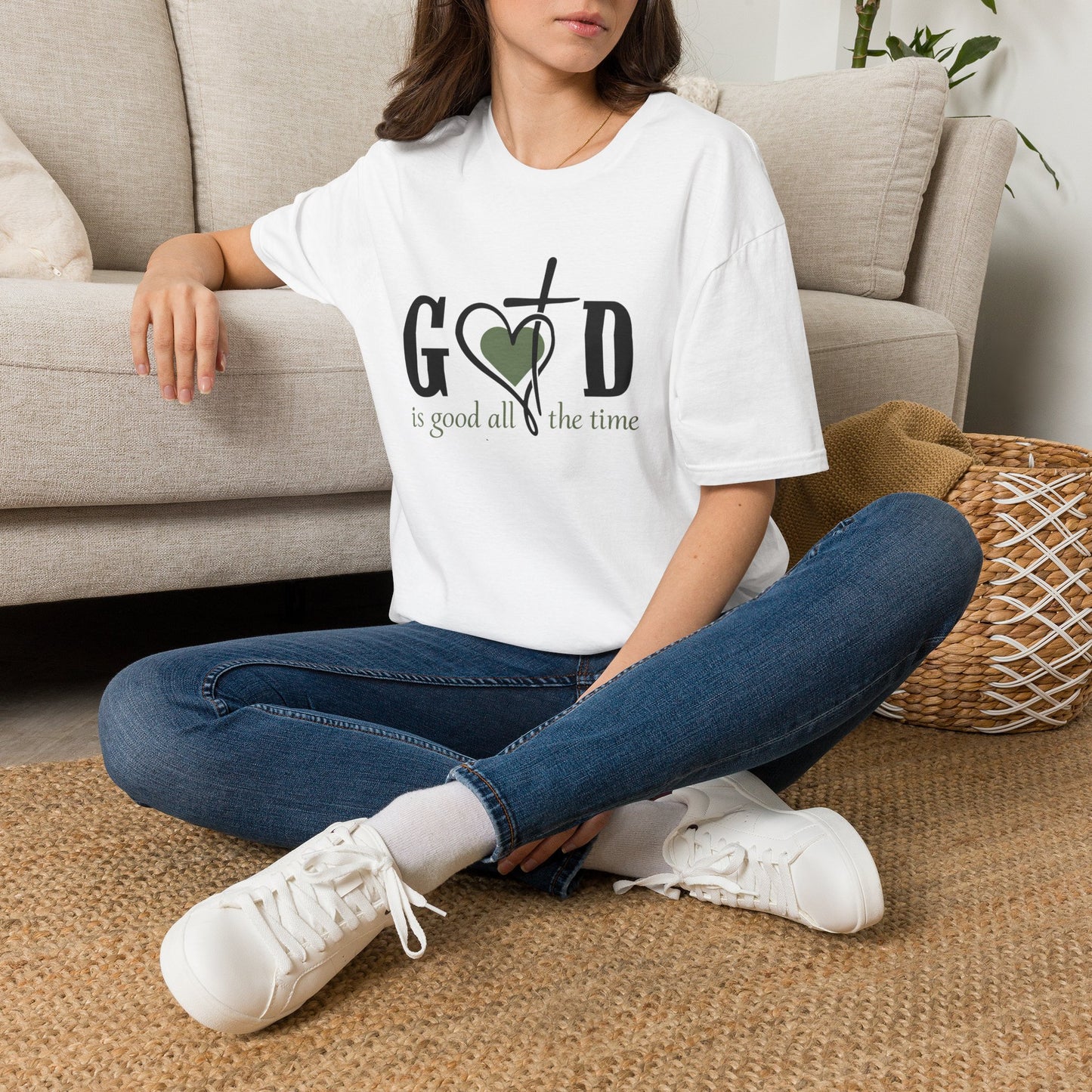 God Is Good All the Time T-Shirt | Christian Faith Graphic Tee | Inspirational Religious Shirt