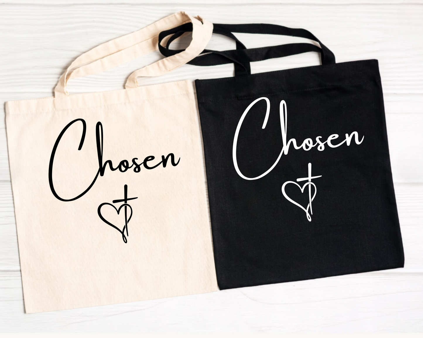 Chosen Christian PNG Design | Faith Cross Heart Sublimation PNG | Jesus Religious Script T-Shirt Graphic Breaking Bread Designs