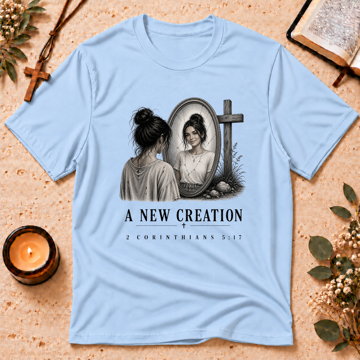 A New Creation Corinthians Faith T-Shirt Breaking Bread Designs