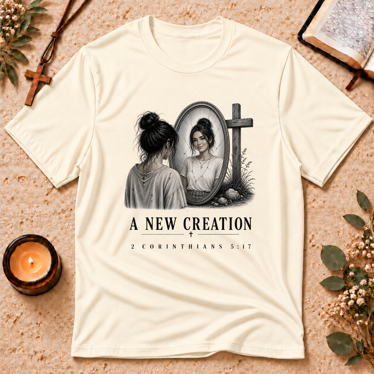 A New Creation Corinthians Faith T-Shirt Breaking Bread Designs
