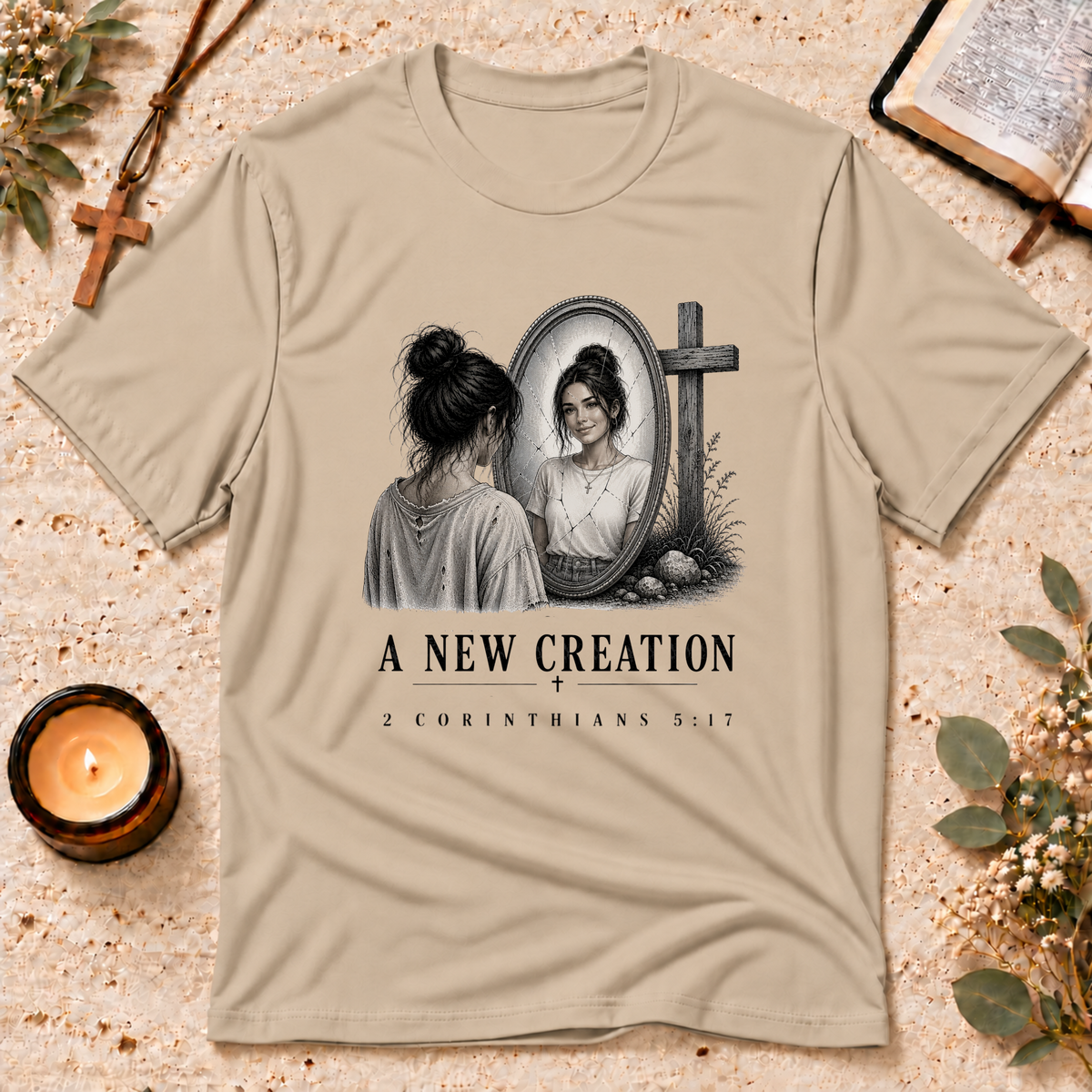 A New Creation Corinthians Faith T-Shirt Breaking Bread Designs