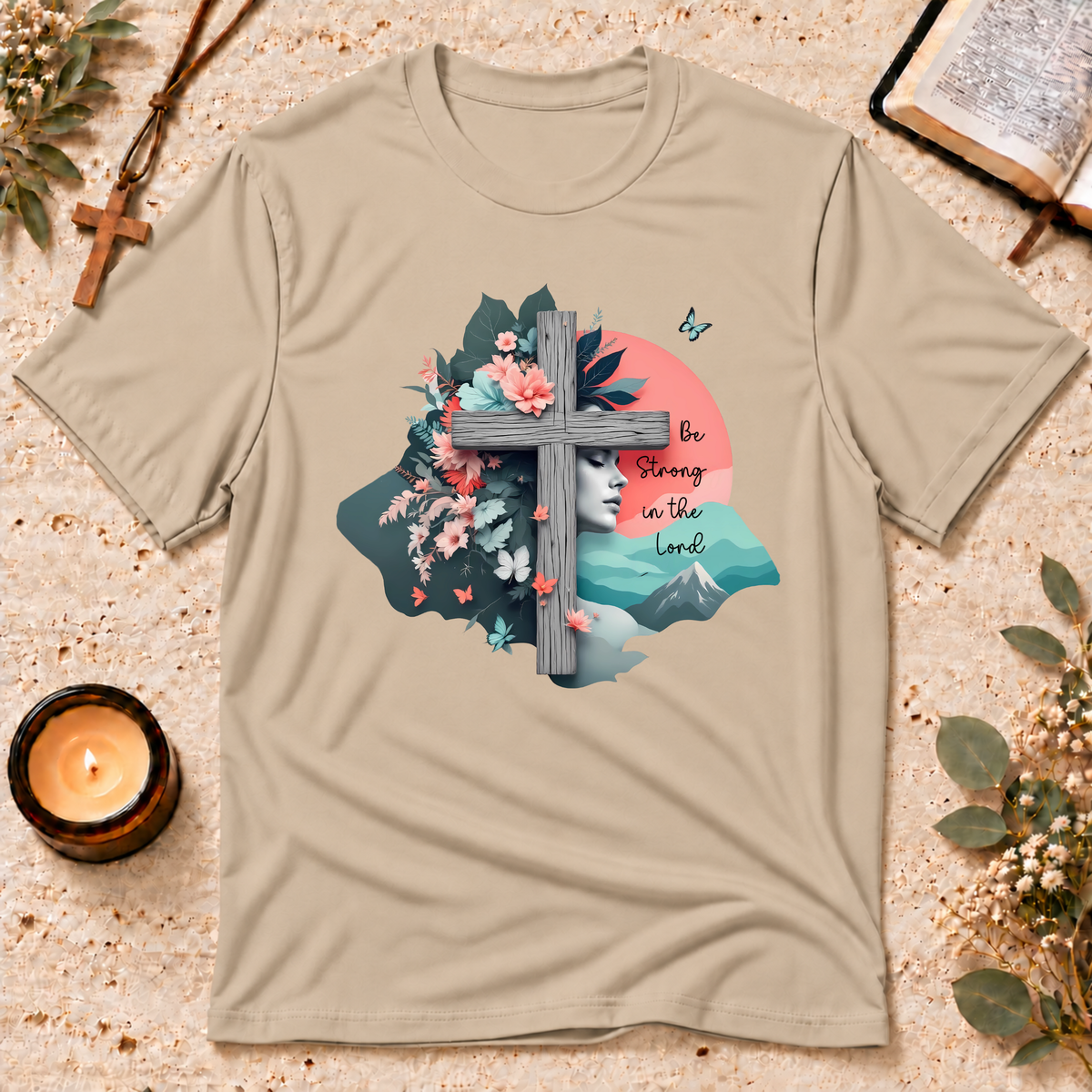 Be Strong in the Lord Christian 3D T-Shirt Breaking Bread Designs