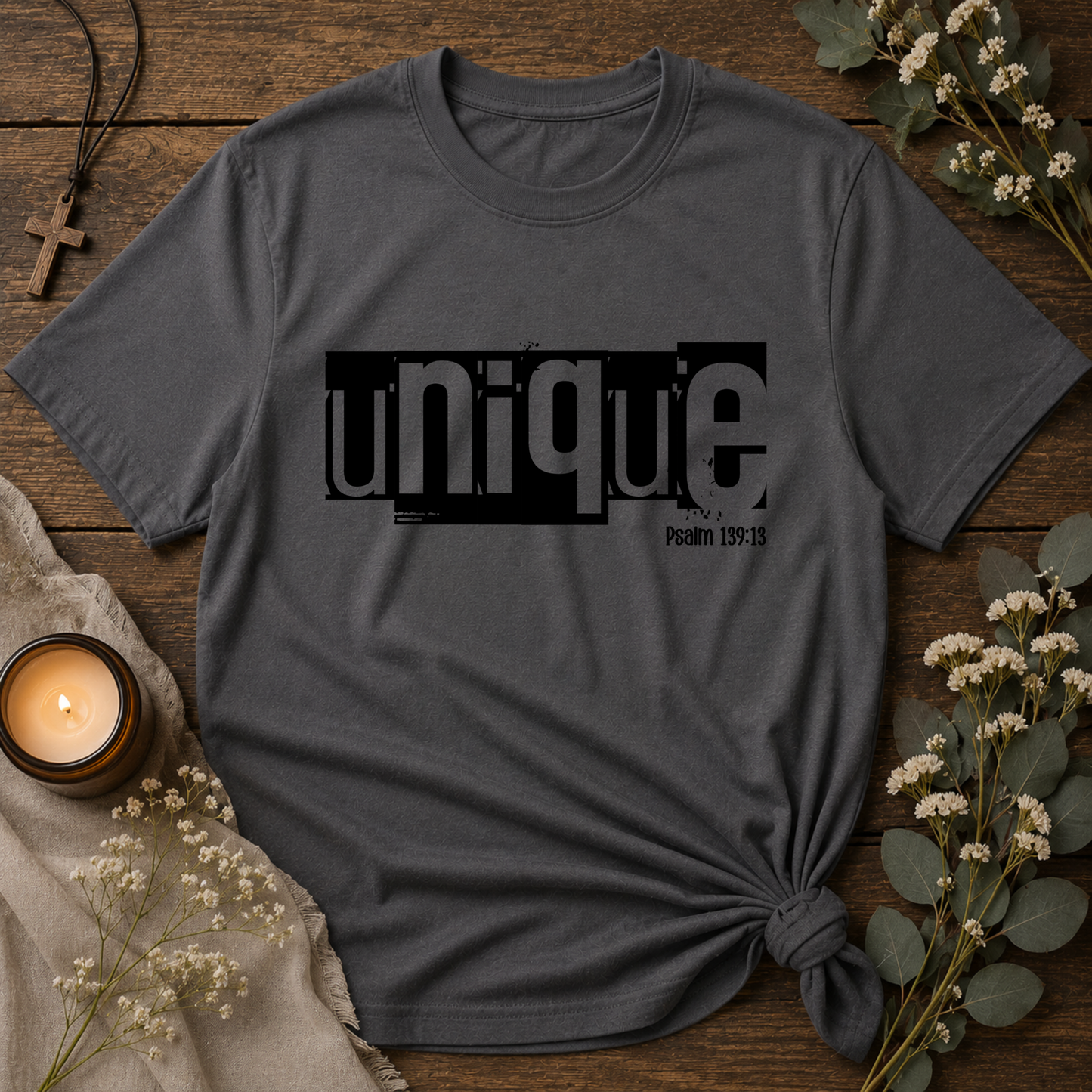 Unique Christian T-Shirt | Psalm 139:13 Faith-Based Graphic Tee | Minimalist Christian Shirt | Unisex Inspirational Apparel Breaking Bread Designs