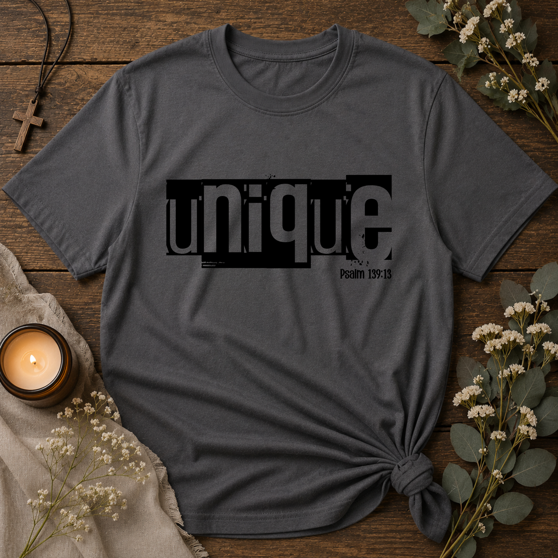 Unique Christian T-Shirt | Psalm 139:13 Faith-Based Graphic Tee | Minimalist Christian Shirt | Unisex Inspirational Apparel Breaking Bread Designs
