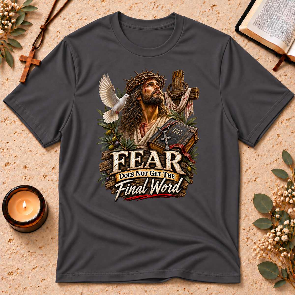 The Tomb Is Empty Easter Christian T-Shirt Breaking Bread Designs