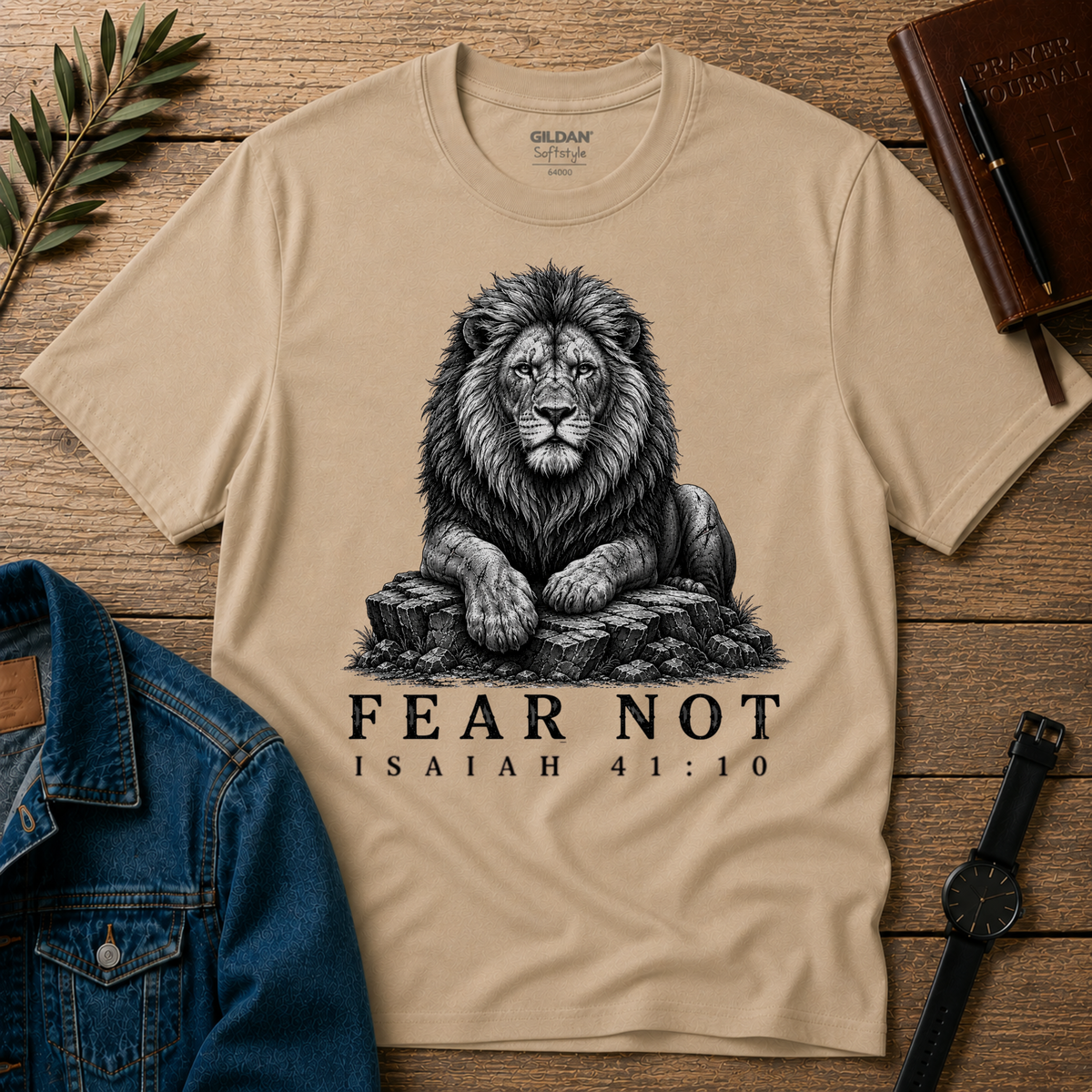 Fear Not Isaiah 41:10 Lion Christian T-Shirt | Lion Of Judah Shirt Breaking Bread Designs