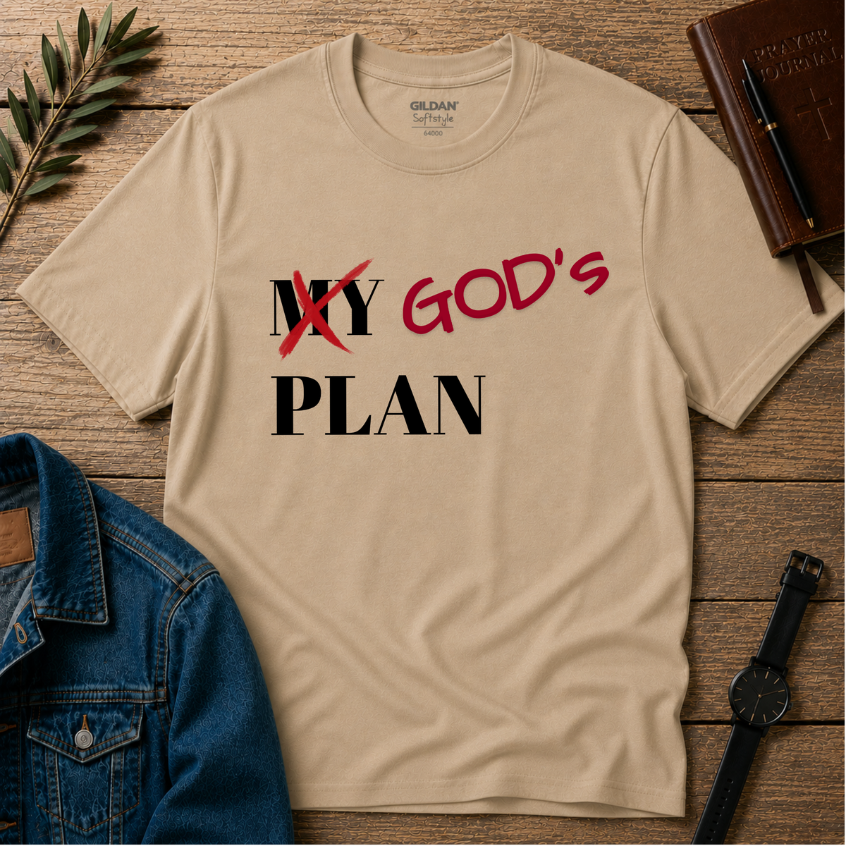 God's Plan Christian T-Shirt | Jeremiah 29:11 Faith Tee | Inspirational Christian Shirt Breaking Bread Designs