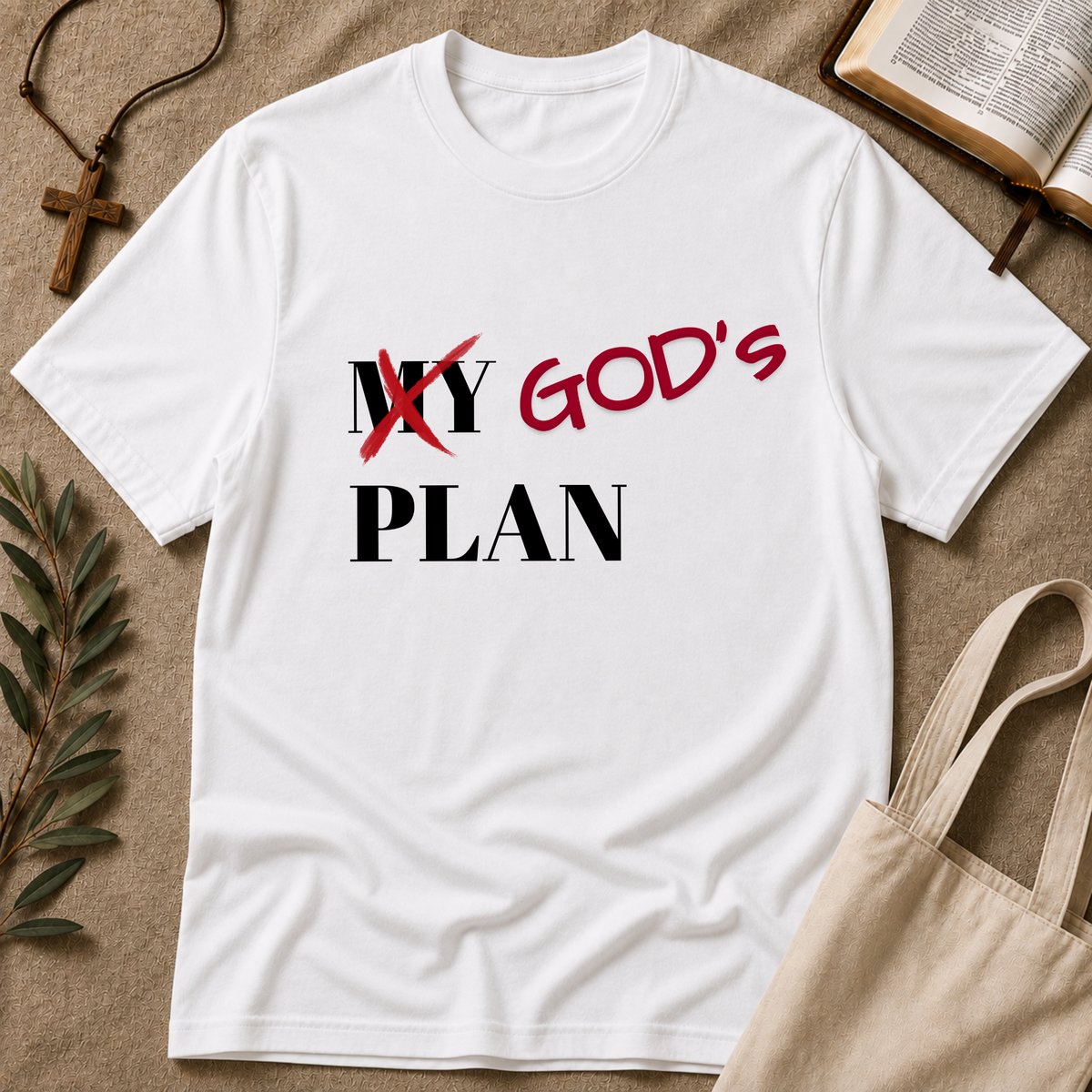 God's Plan Christian T-Shirt | Jeremiah 29:11 Faith Tee | Inspirational Christian Shirt Breaking Bread Designs