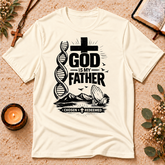 God Is My Father DNA Christian T-Shirt Breaking Bread Designs