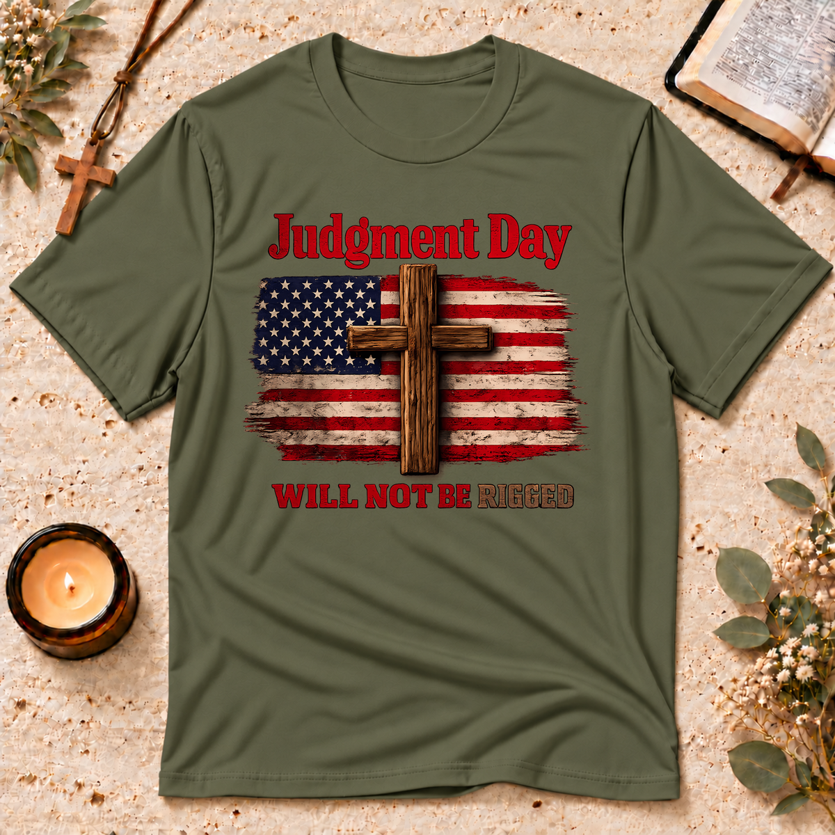 Judgment Day Patriot Christian T-Shirt Breaking Bread Designs