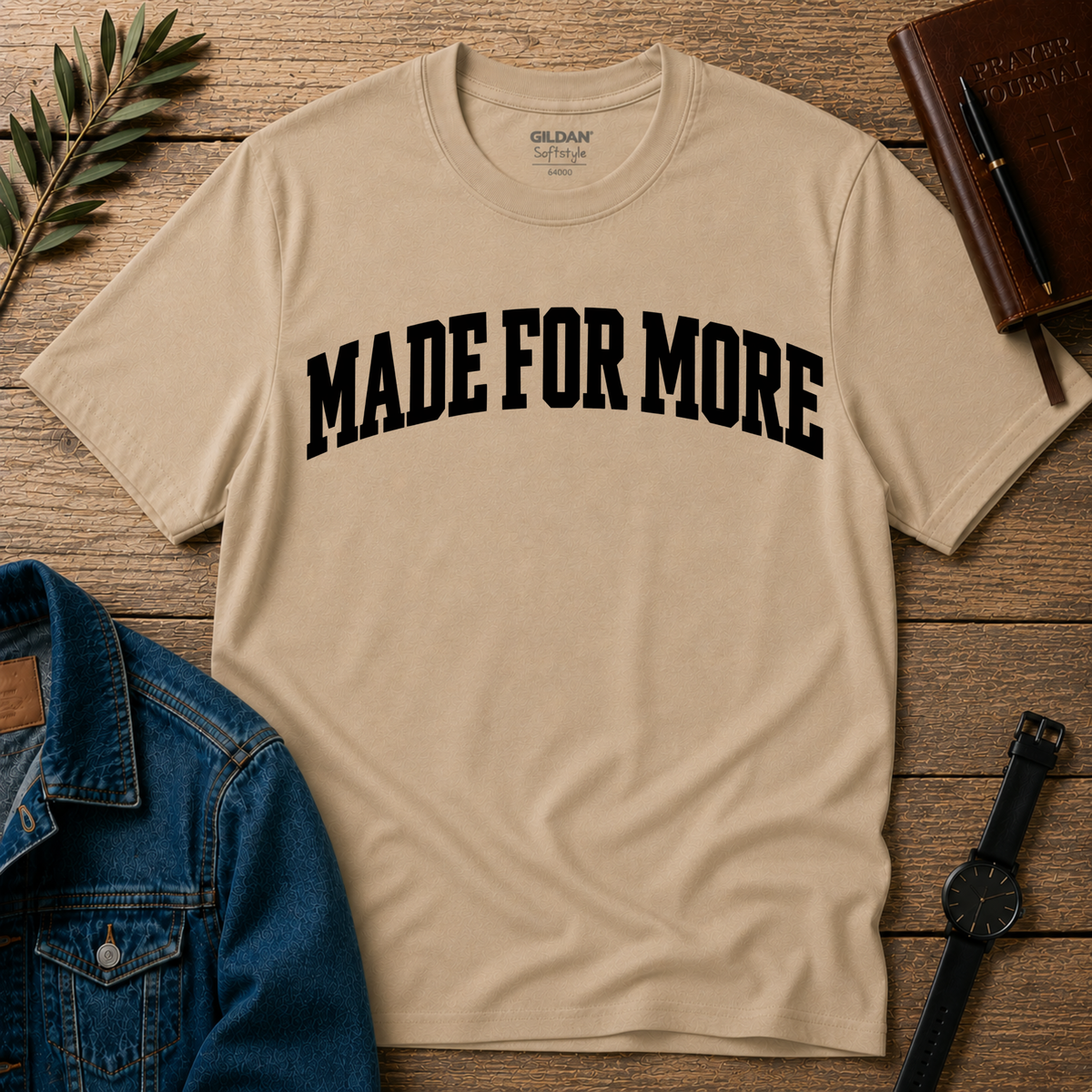Made For More Christian T-Shirt | Faith Based Inspirational Shirt Breaking Bread Designs