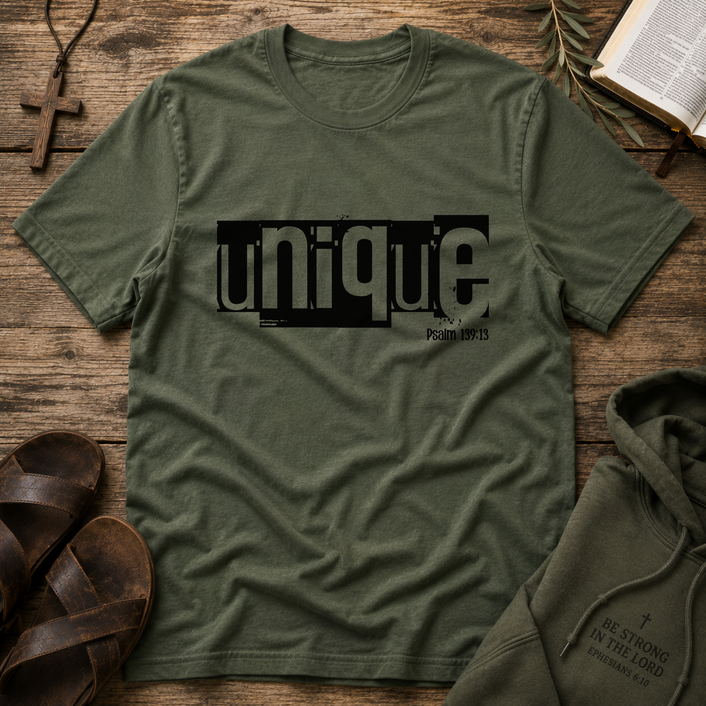 Unique Christian T-Shirt | Psalm 139:13 Faith-Based Graphic Tee | Minimalist Christian Shirt | Unisex Inspirational Apparel Breaking Bread Designs