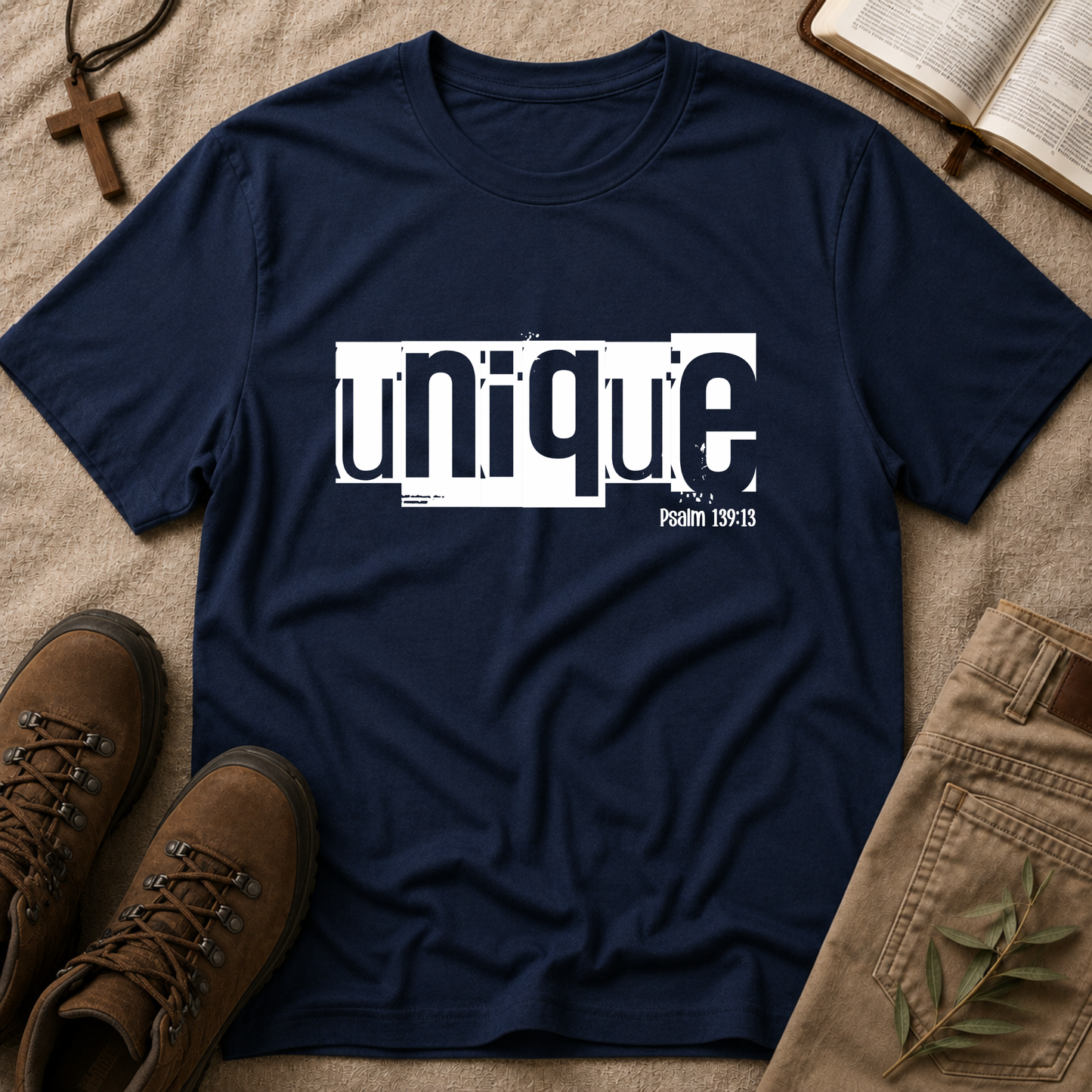 Unique Christian T-Shirt | Psalm 139:13 Faith-Based Graphic Tee | Minimalist Christian Shirt | Unisex Inspirational Apparel Breaking Bread Designs