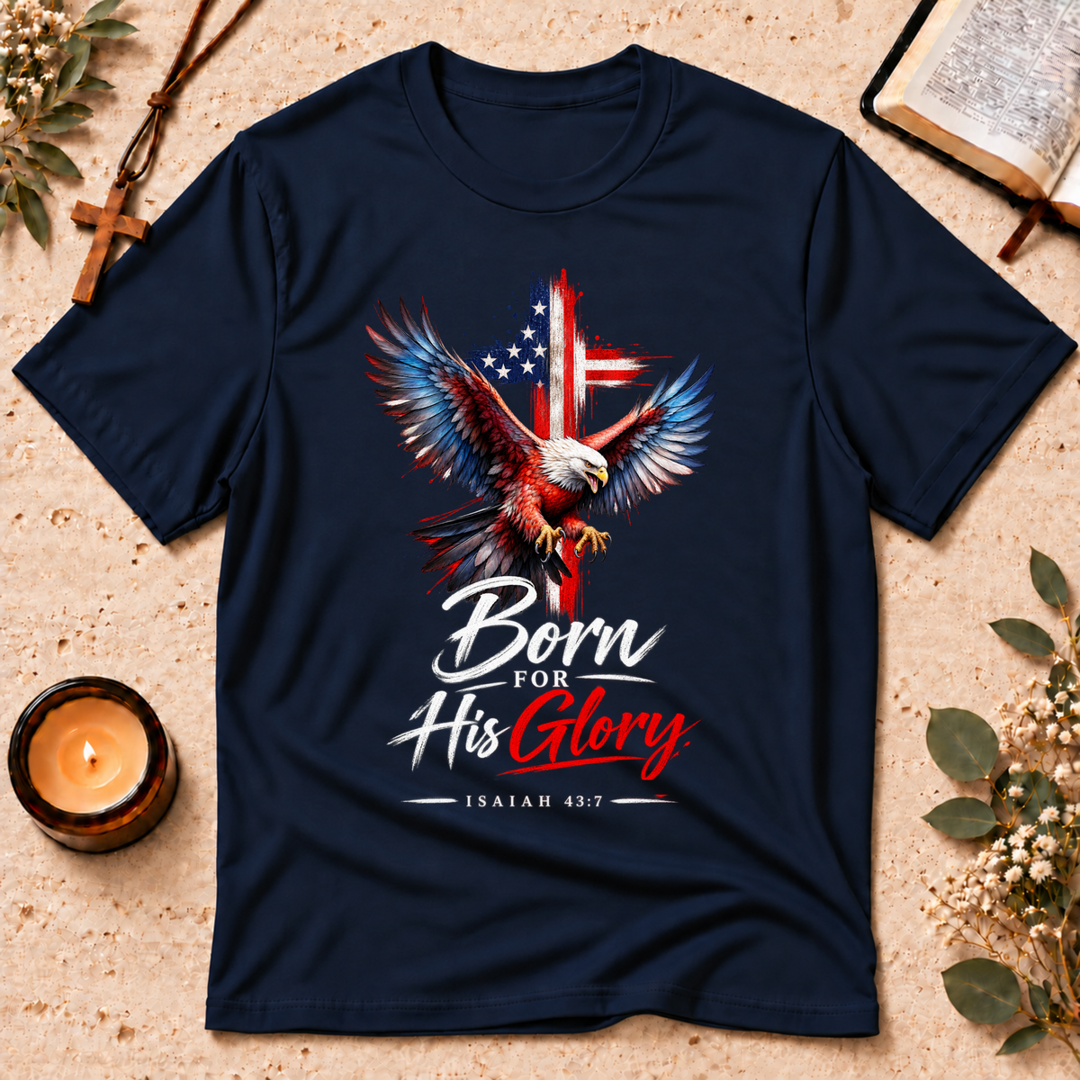 Born for His Glory Christian Isaiah T-Shirt Breaking Bread Designs